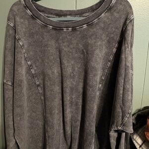 Casual Gray Women's Top